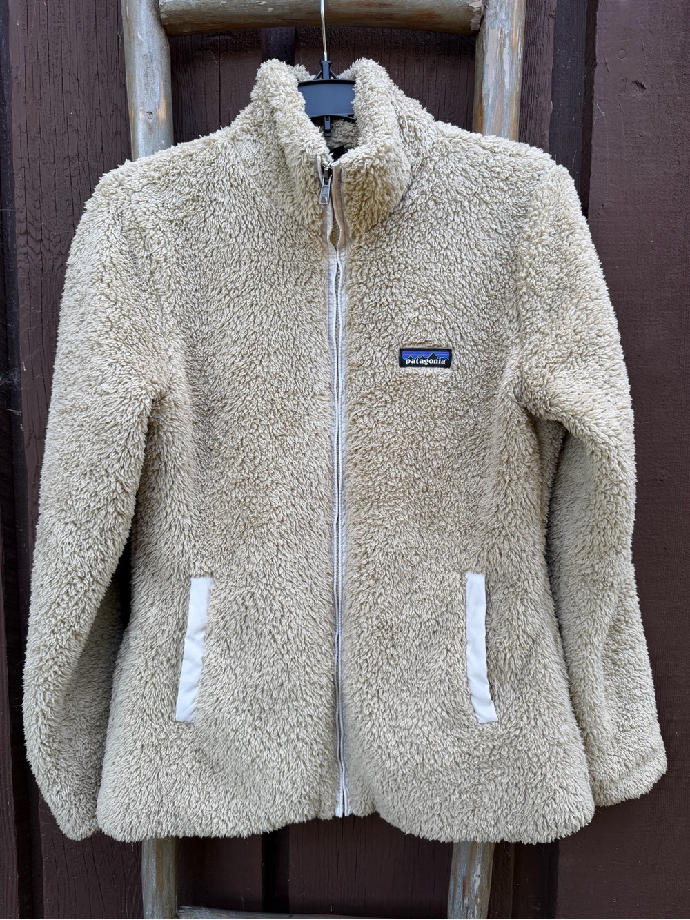 Patagonia Beige/Tan Teddy Fleece Jacket